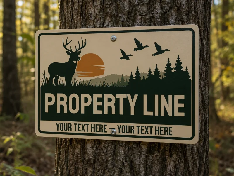 Property Line Signs