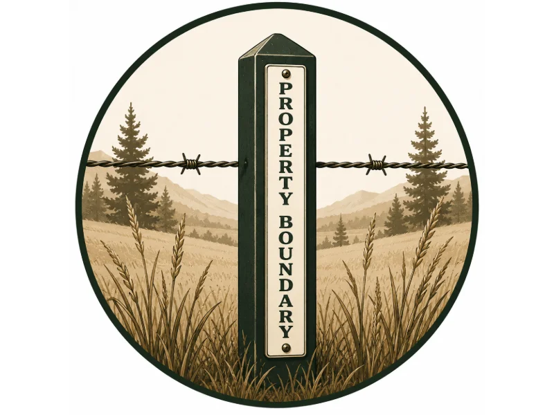 Boundary Marker Signs