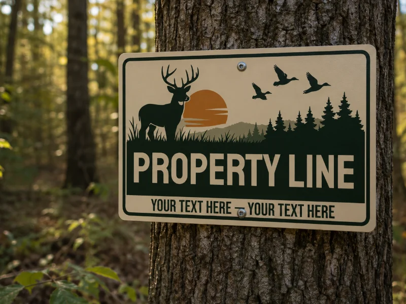 .024 Aluminum Property Line Signs
