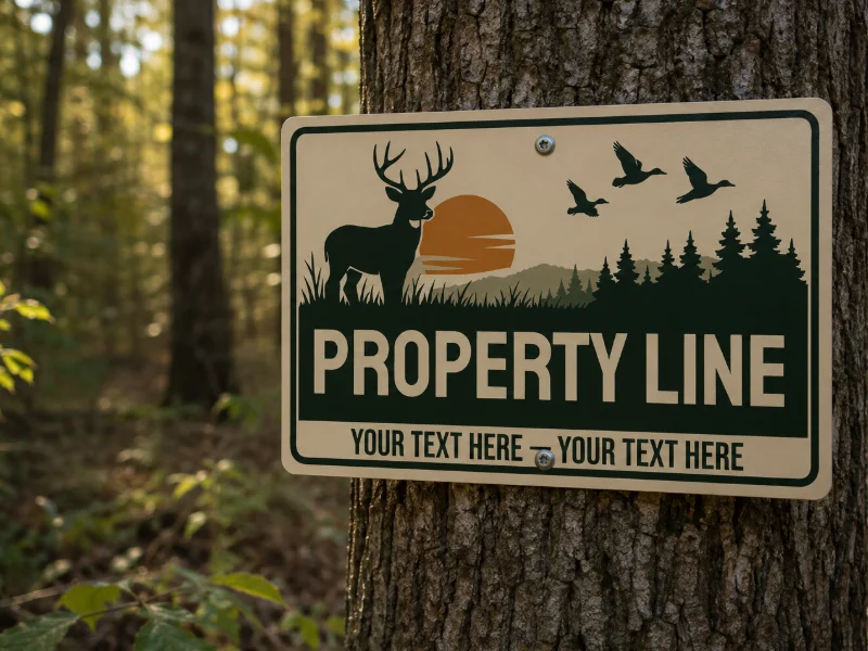.024 Aluminum Property Line Signs